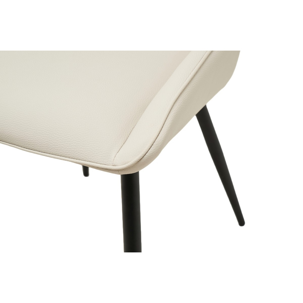 Стул кухонный Vetro M-75 Айвори/Черный (VTR-1091)