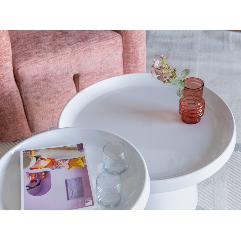 Комплект журнальных столов Vetro CT-45 Бенито Белый (VTR-1184)