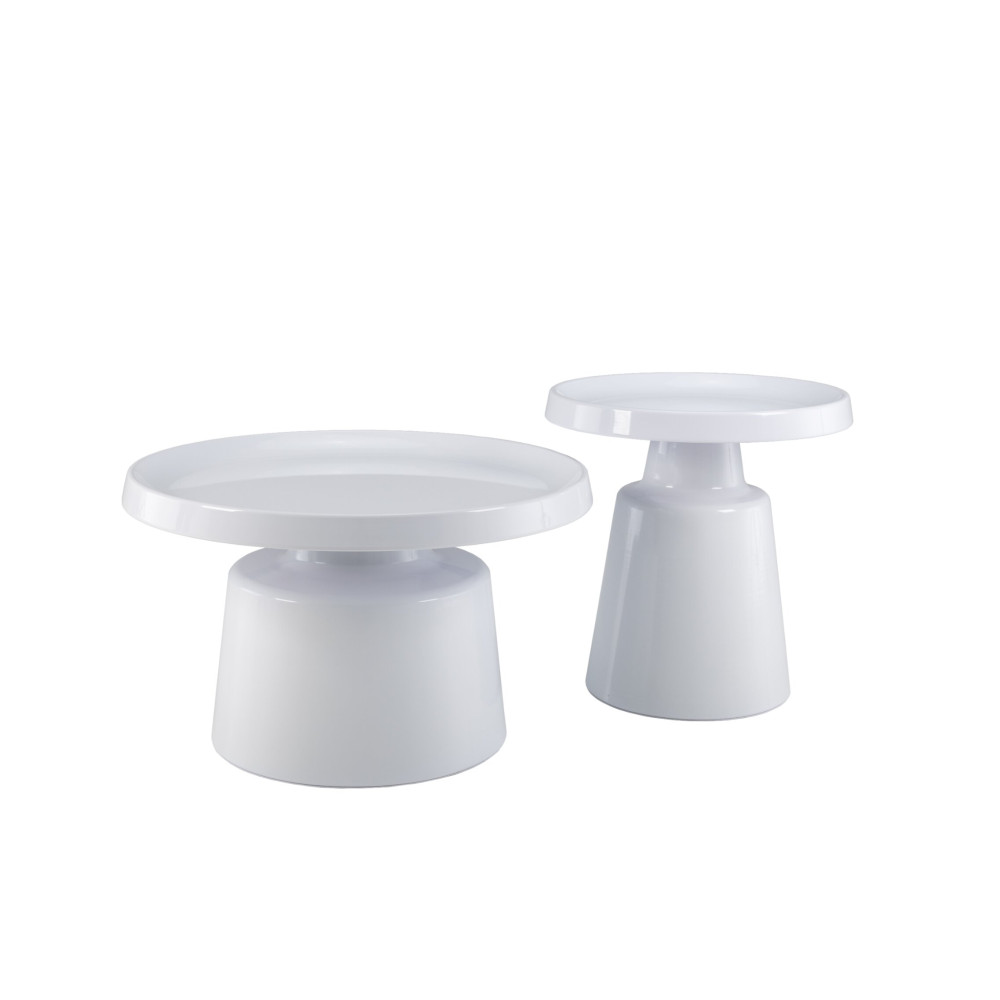 Комплект журнальных столов Vetro CT-45 Бенито Белый (VTR-1184)