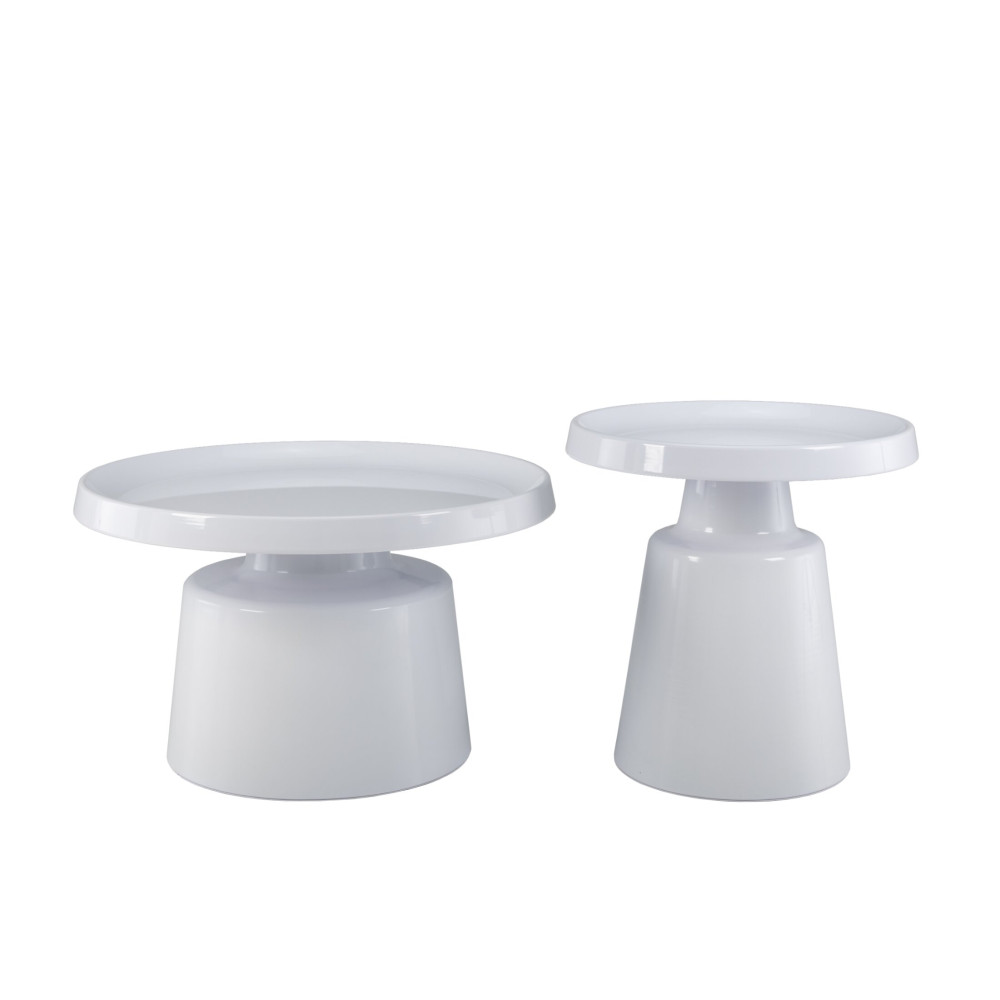 Комплект журнальных столов Vetro CT-45 Бенито Белый (VTR-1184)