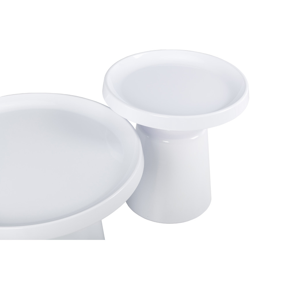 Комплект журнальных столов Vetro CT-45 Бенито Белый (VTR-1184)