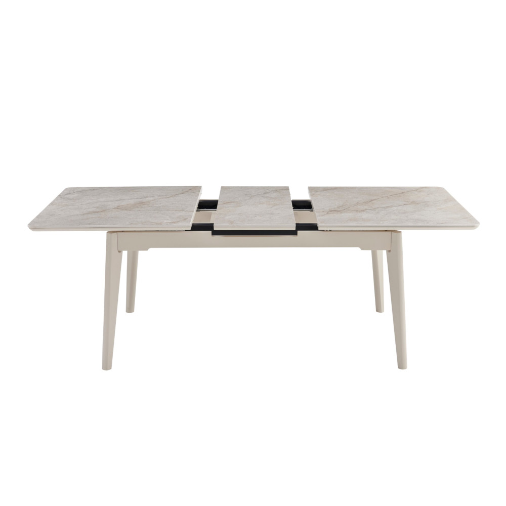 Обеденный керамический стол Vetro TM-125 Мистик грей/Капучино (VTR-1196)