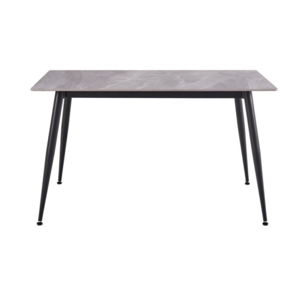Обеденный керамический стол Vetro TM-100 Калакатта грей/Черный (VTR-1276)