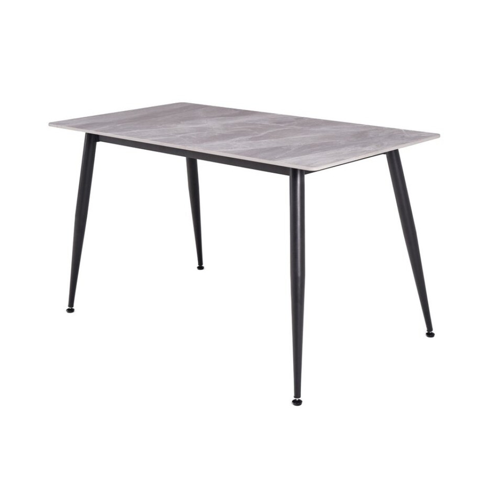 Обеденный керамический стол Vetro TM-100 Калакатта грей/Черный (VTR-1276)