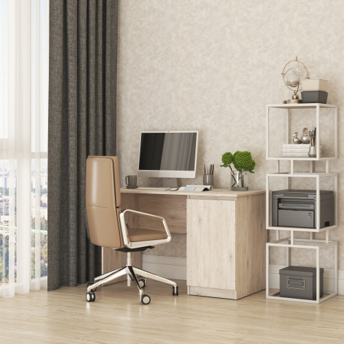 Письменный стол MebelStar Нео СК-1 120x60x75,5 см Аляска серый (MBS-1195)