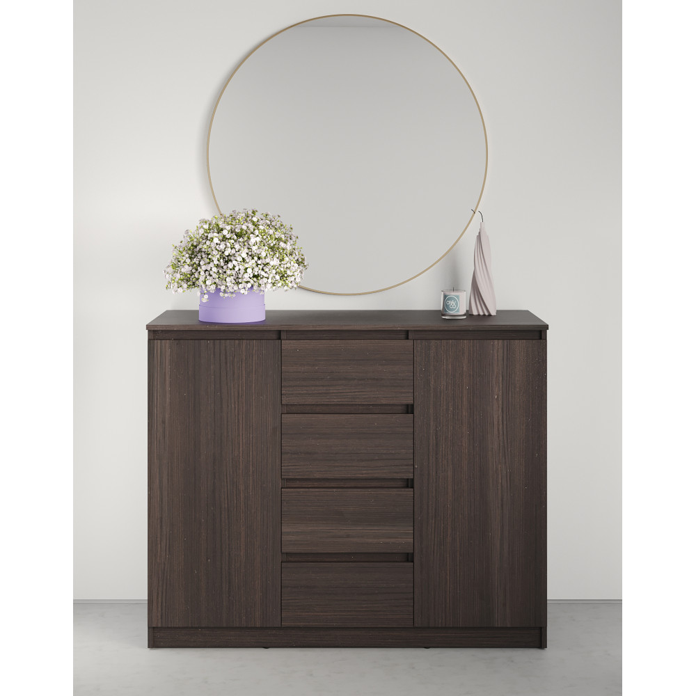 Комод в спальню MebelStar Нео 2Д4Ш 120x43x98 см Дуб ристрето (MBS-1065)