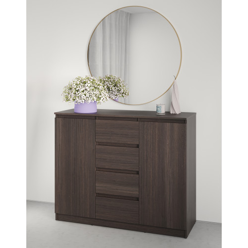 Комод в спальню MebelStar Нео 2Д4Ш 120x43x98 см Дуб ристрето (MBS-1065)