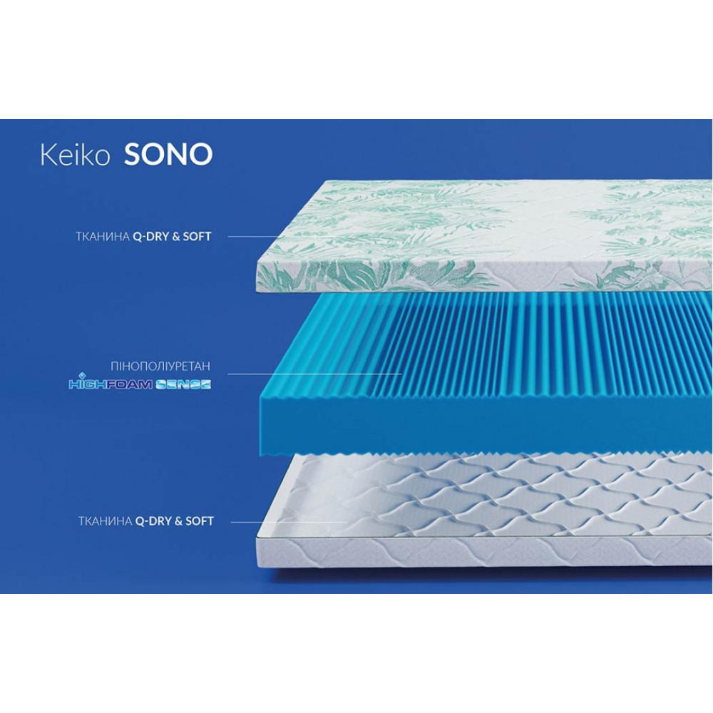 Матрас беспружинный Highfoam Keiko Sono 120x200 см (HFM-1102)