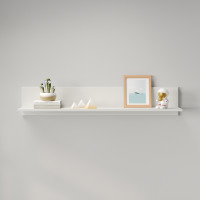 Полка открытая MebelStar Лилу 110x22x20 см Аляска белый (MBS-1305)