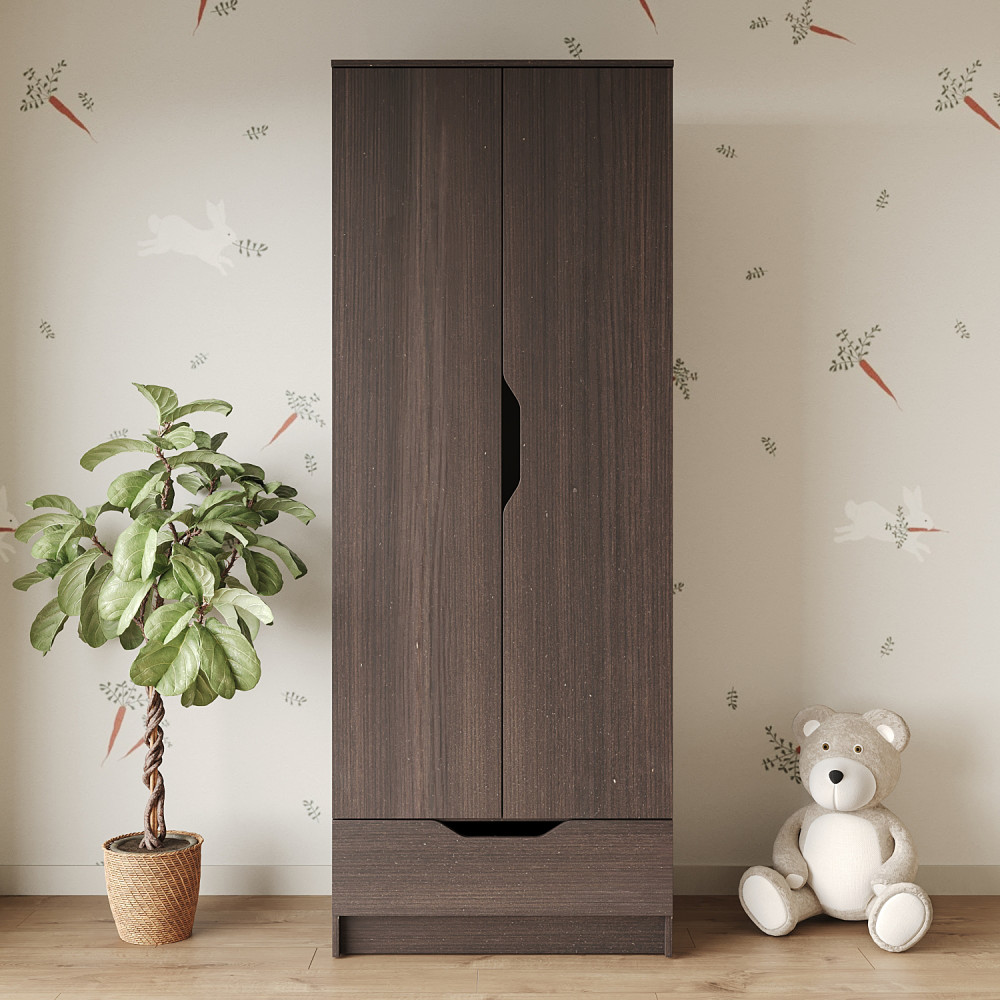 Шкаф распашной MebelStar 2Д1Ш Лилу 80x50x210 см Дуб ристрето (MBS-1405)