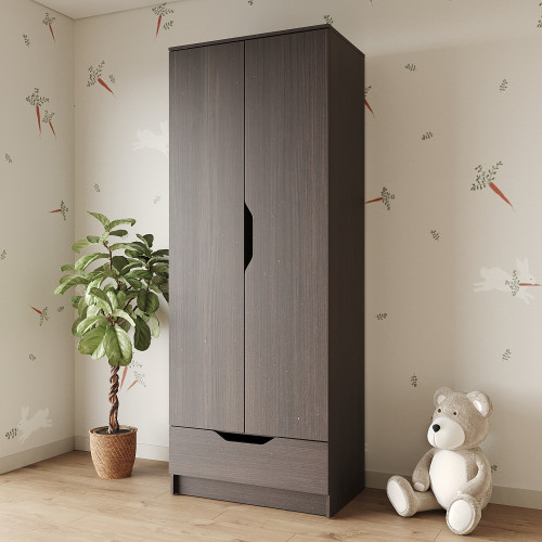 Шкаф распашной MebelStar 2Д1Ш Лилу 80x50x210 см Дуб ристрето (MBS-1405)