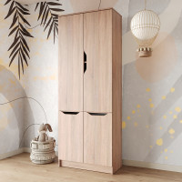 Шкаф распашной MebelStar 4Д Лилу 80x40x210 см Дуб сонома (MBS-1415)