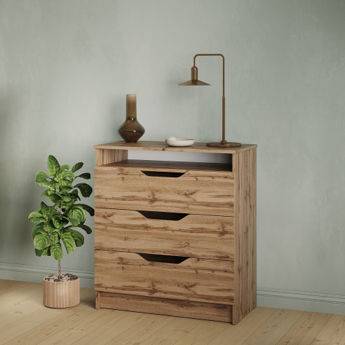 Комод в спальню MebelStar 800 Лилу 81x40x89 см Дуб тахо (MBS-1345)