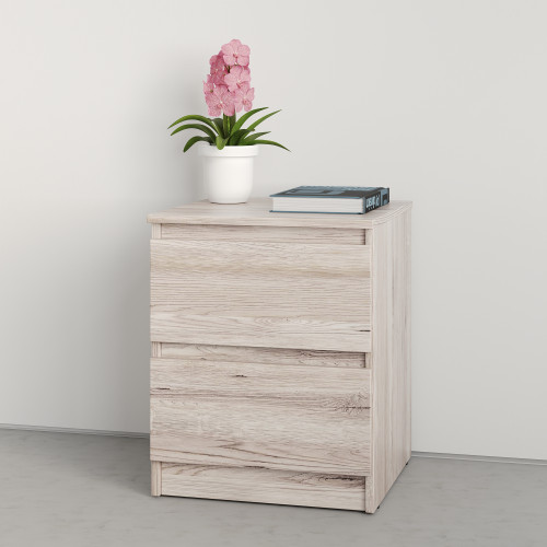 MebelStar Nightstand Neo Alaska gray, 40x43x53 cm (MBS-1185)