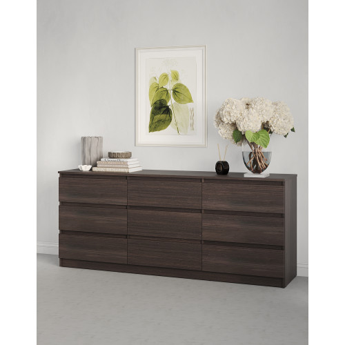 Комод у вітальню MebelStar Нео 9Ш 180x43x75,5 см Дуб рістрето (MBS-1325)