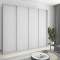 MebelStar Four-door wardrobe Standard AL 4DSP Gray mouse, 270x60x240 cm (MBS-13088)