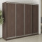 MebelStar Four-door wardrobe Combo AL 4DSP Ristreto Oak, 270x45x210 cm (MBS-12428)