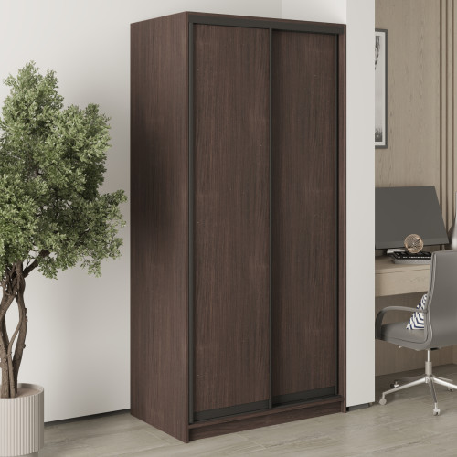 MebelStar Two-door wardrobe Standard BG 2DSP Ristreto Oak, 100x45x210 cm (MBS-10858)