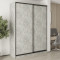 MebelStar Two-door wardrobe Uni BG 2DSP Concrete, 180x45x240 cm (MBS-10448)