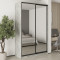 MebelStar Two-door wardrobe Combo BG 2 Mirrors Concrete, 150x45x240 cm (MBS-10748)
