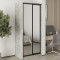 MebelStar Two-door wardrobe Uni BG 2 Mirrors Concrete, 90x45x210 cm (MBS-11418)