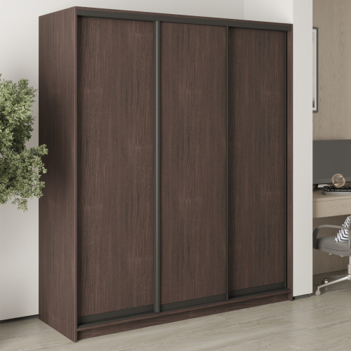 Шкаф-купе трехдверный MebelStar Комбо BG 3ДСП 180x60x210 см Дуб ристрето (MBS-8998)