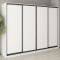 MebelStar Four-door wardrobe Standard BG 4DSP Alaska white, 270x60x210 cm (MBS-11768)