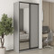 MebelStar Two-door wardrobe Standard BG DSP/Mirror Gray mouse, 120x60x240 cm (MBS-10248)