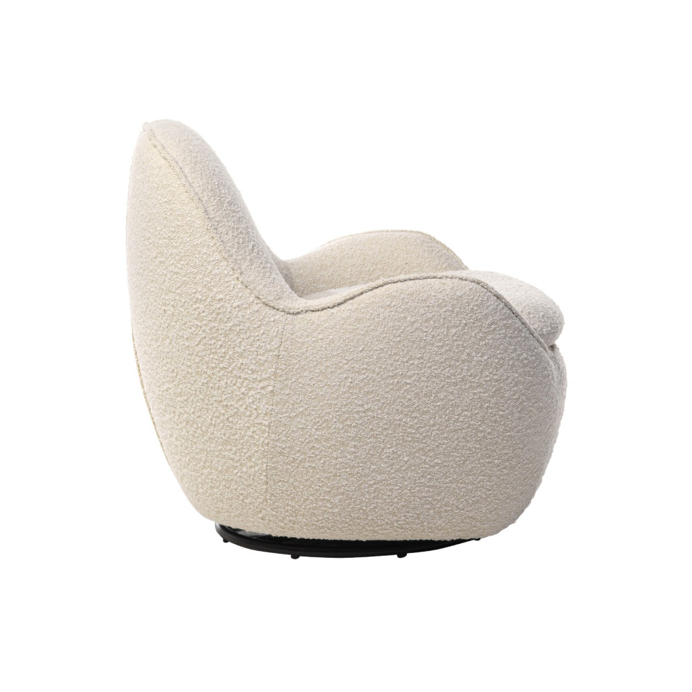 Кресло мягкое поворотное Vetro Каллисто Айвори (VTR-1021)