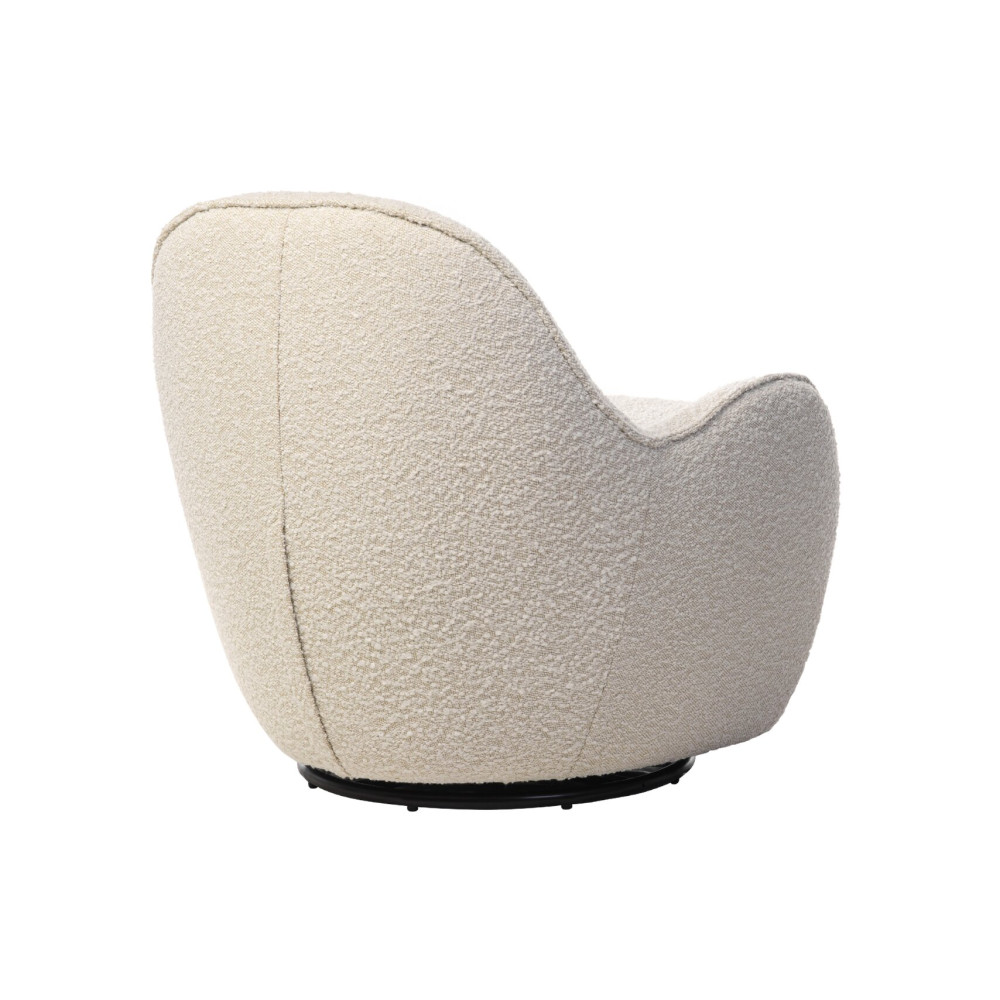 Кресло мягкое поворотное Vetro Каллисто Айвори (VTR-1021)