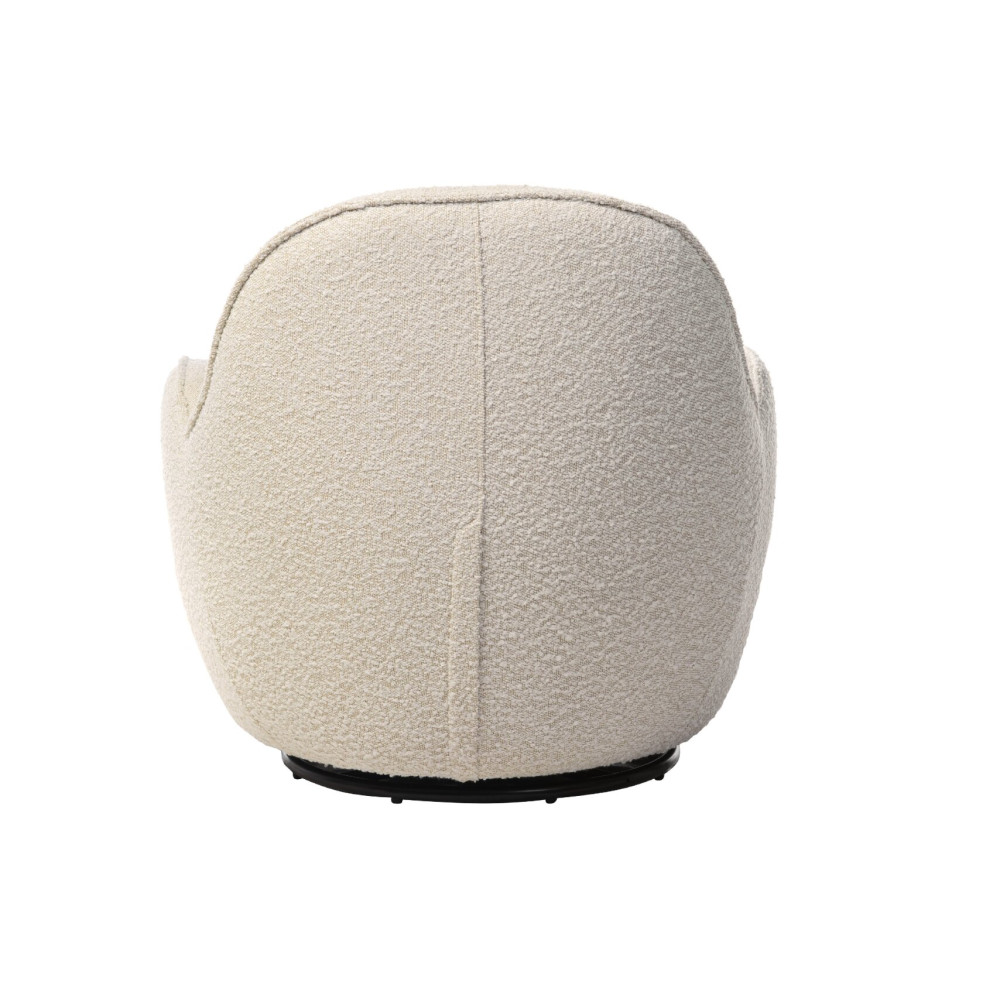 Кресло мягкое поворотное Vetro Каллисто Айвори (VTR-1021)