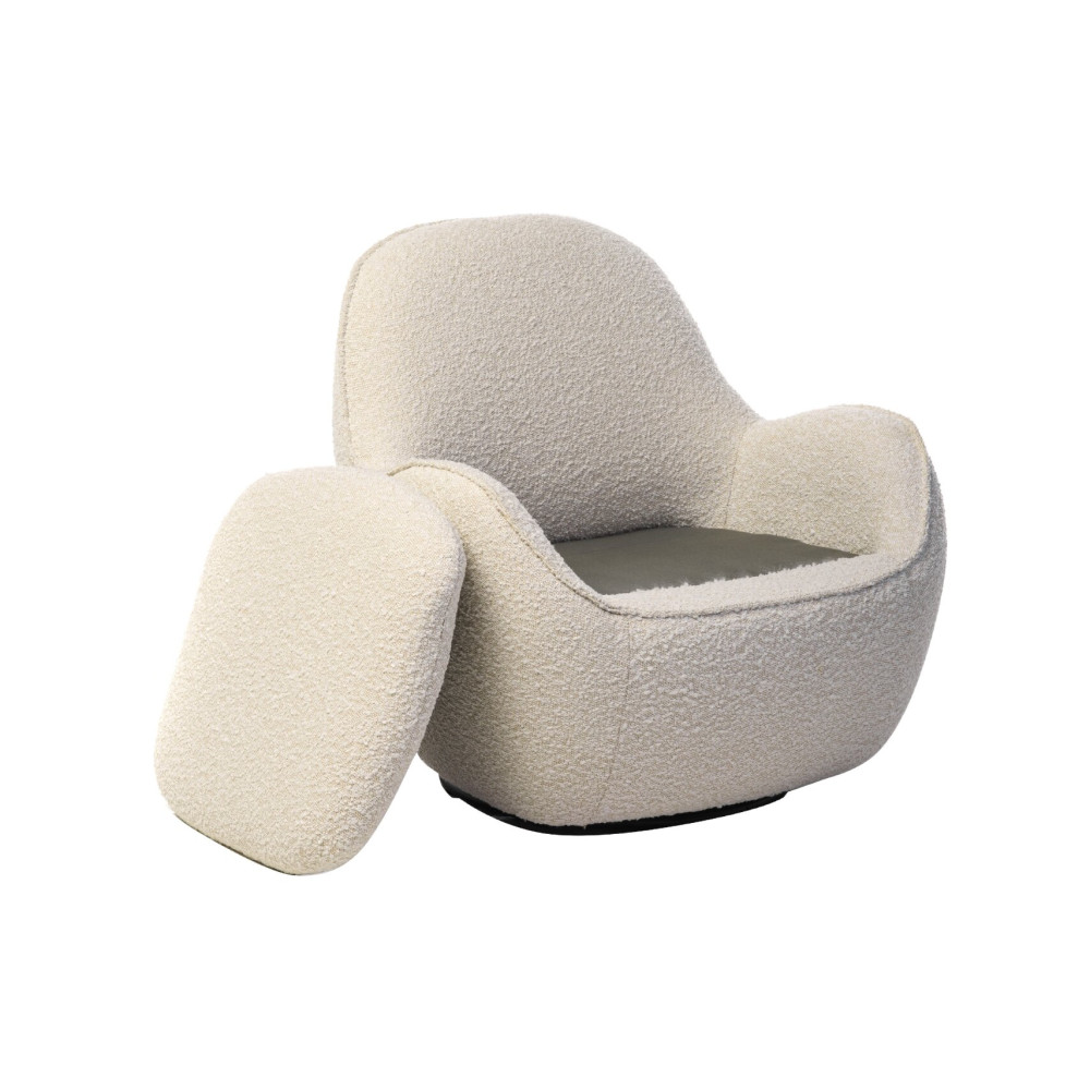 Кресло мягкое поворотное Vetro Каллисто Айвори (VTR-1021)