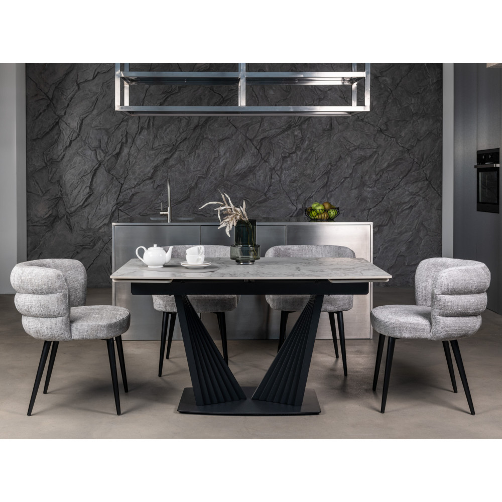 Стул кухонный Vetro M-215 Устричный/Черный (VTR-1041)