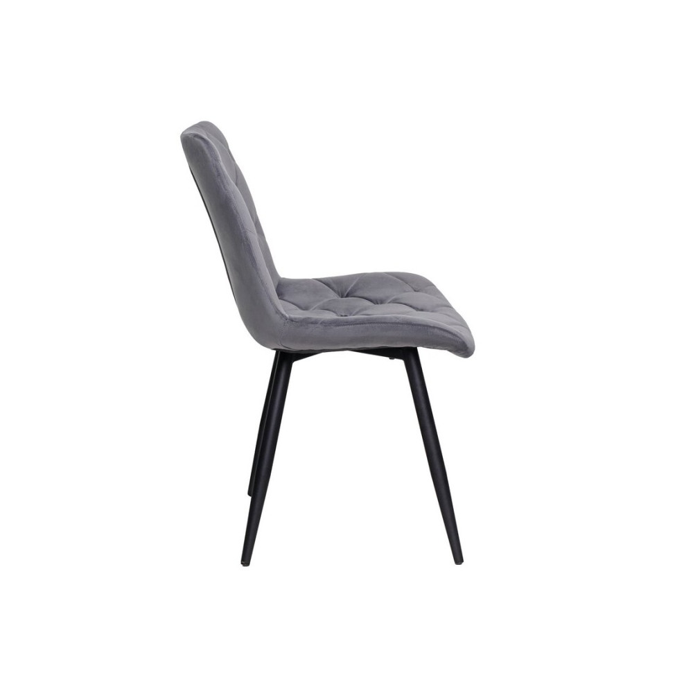 Стул кухонный Vetro M-45 Серый велюр/Черный (VTR-1072)