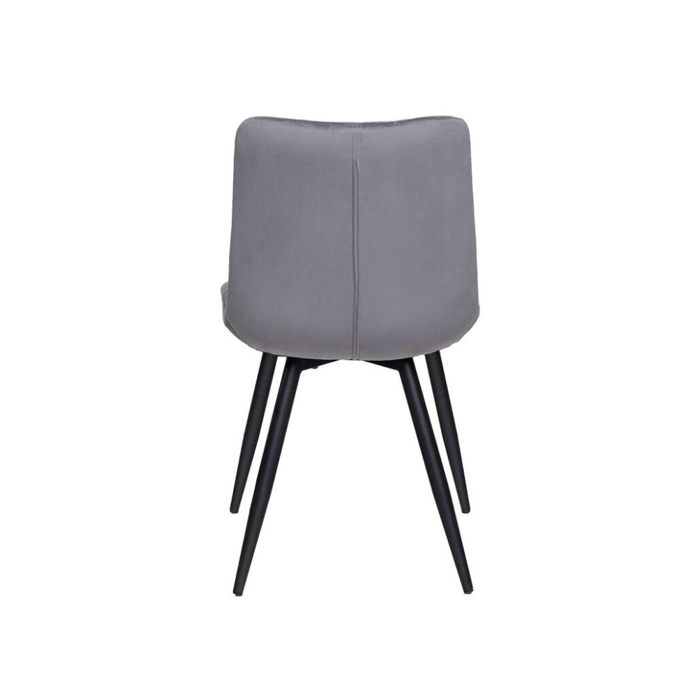 Стул кухонный Vetro M-45 Серый велюр/Черный (VTR-1072)