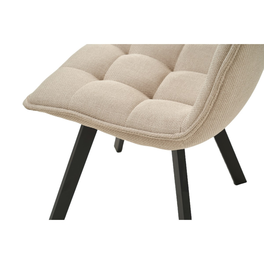 Стул кухонный Vetro M-70 Айвори/Черный (VTR-1082)