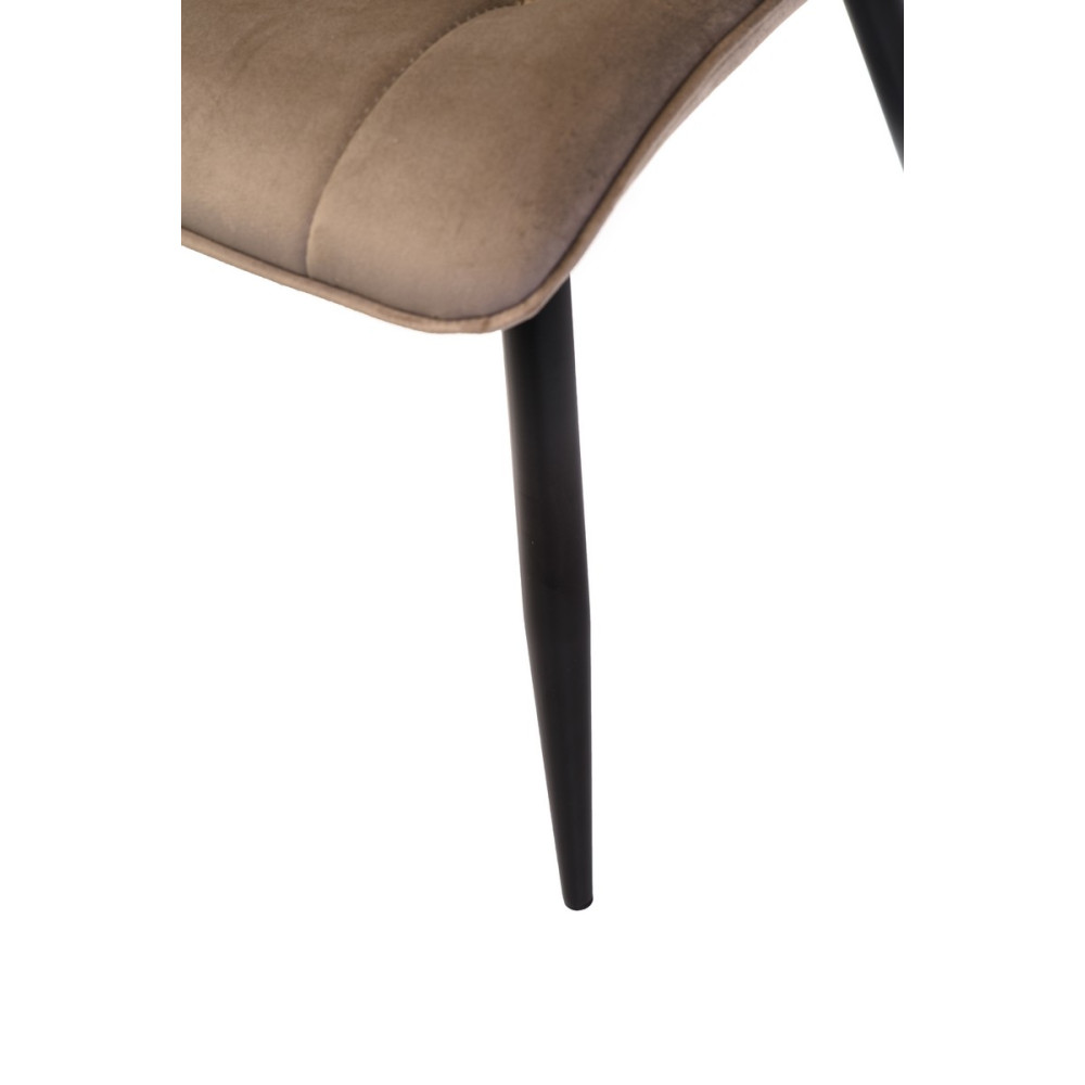 Стул кухонный Vetro N-46 Капучино/Черный (VTR-1122)