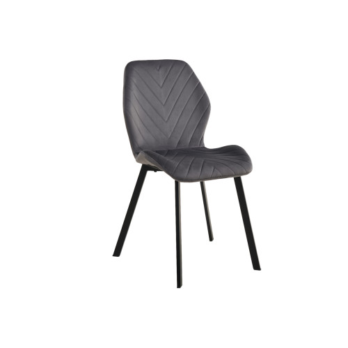 Стілець кухонний Vetro N-54 Темно-сірий/Чорний (VTR-1132)