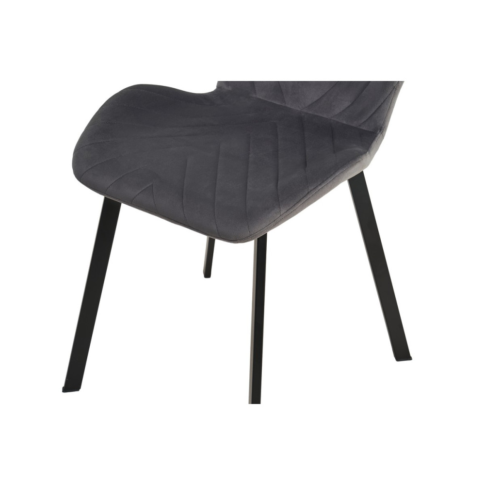 Стул кухонный Vetro N-54 Темно-серый/Черный (VTR-1132)