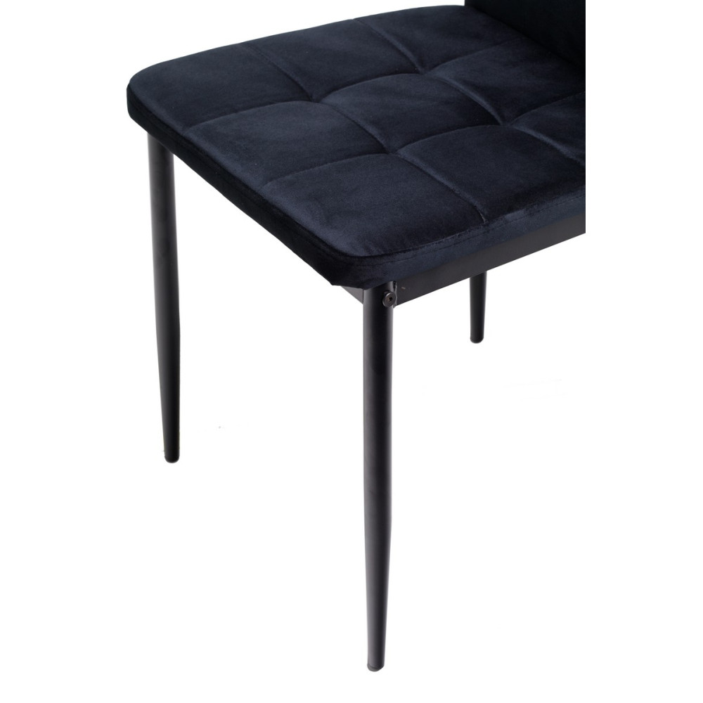 Стул кухонный Vetro N-66-2 Черный велюр (VTR-1142)