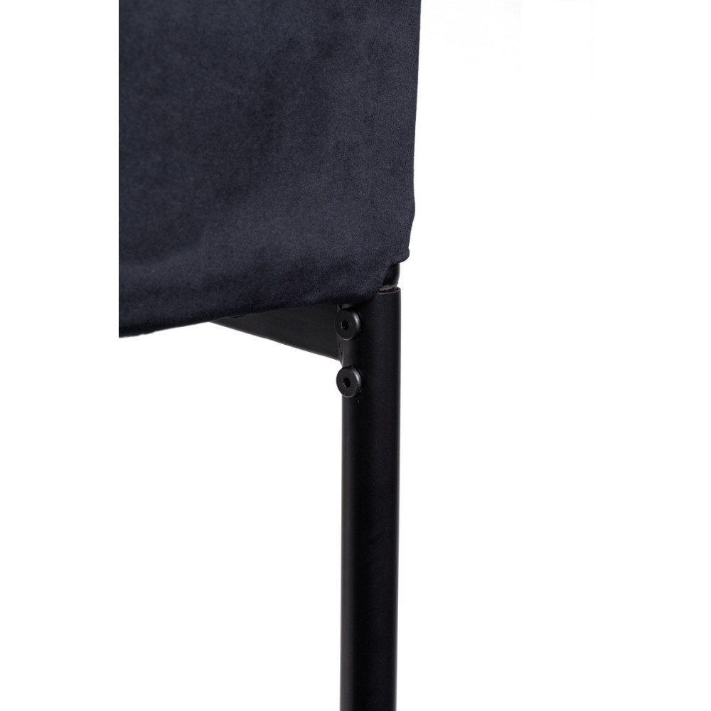 Стул кухонный Vetro N-66-2 Черный велюр (VTR-1142)