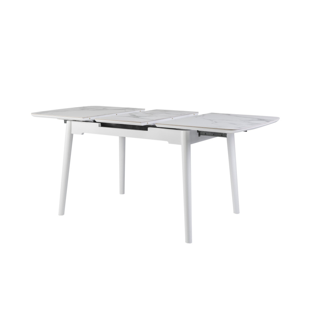 Обеденный керамический стол Vetro TM-76 Dайт Клауд/Белый (VTR-1187)
