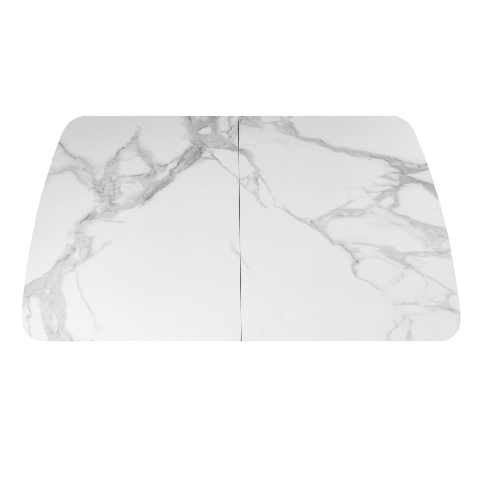 Обеденный керамический стол Vetro TM-76 Dайт Клауд/Белый (VTR-1187)