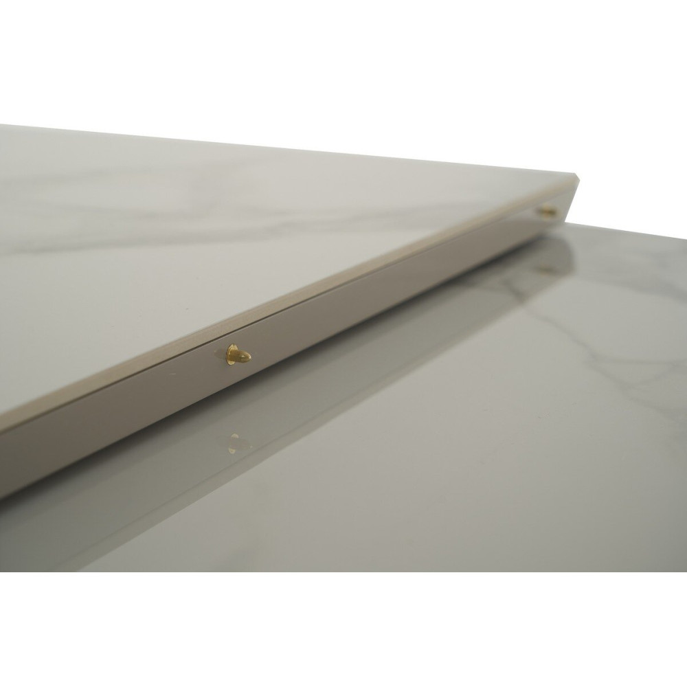 Обеденный керамический стол Vetro TM-84 Каса вайт/Серый (VTR-1207)