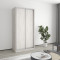 MebelStar Two-door wardrobe Standard AL 2DSP Alaska gray, 100x45x210 cm (MBS-2288)