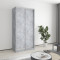 MebelStar Two-door wardrobe Standard AL 2DSP Concrete, 100x45x210 cm (MBS-2279)