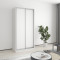 MebelStar Two-door wardrobe Standard AL 2DSP Alaska white, 100x45x210 cm (MBS-2243)