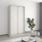MebelStar Two-door wardrobe Standard AL 2DSP Alaska gray, 110x60x210 cm (MBS-2343)