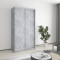 MebelStar Two-door wardrobe Standard AL 2DSP Concrete, 110x60x210 cm (MBS-2334)