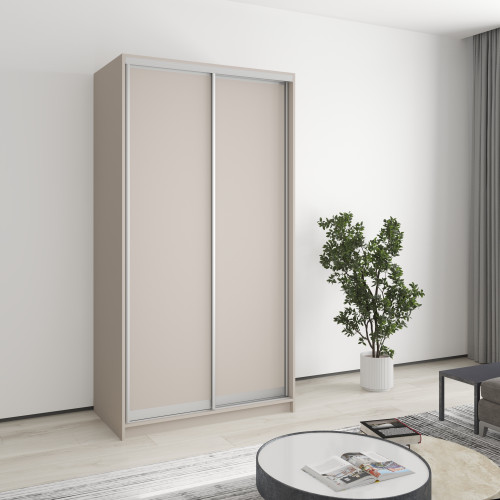 MebelStar Two-door wardrobe Standard AL 2DSP Cashmere, 110x45x210 cm (MBS-2271)
